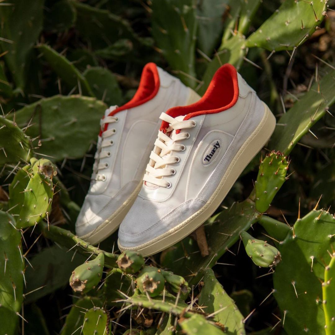 Blood Red Y2K Pro Sustainable Sneakers Thaely-DelhiSnap