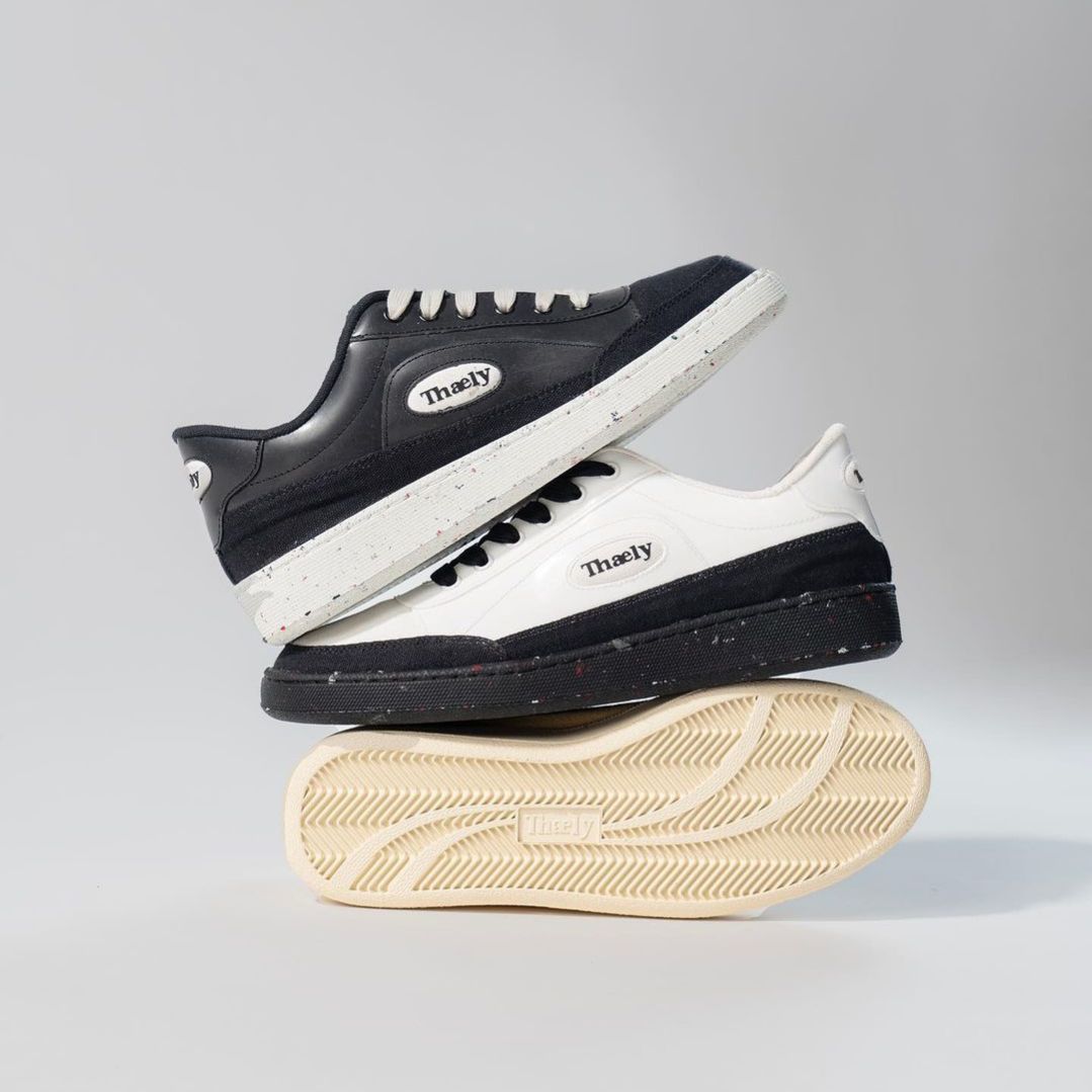 White Tuxedo Y2K Pro Sustainable Sneakers Thaely-DelhiSnap