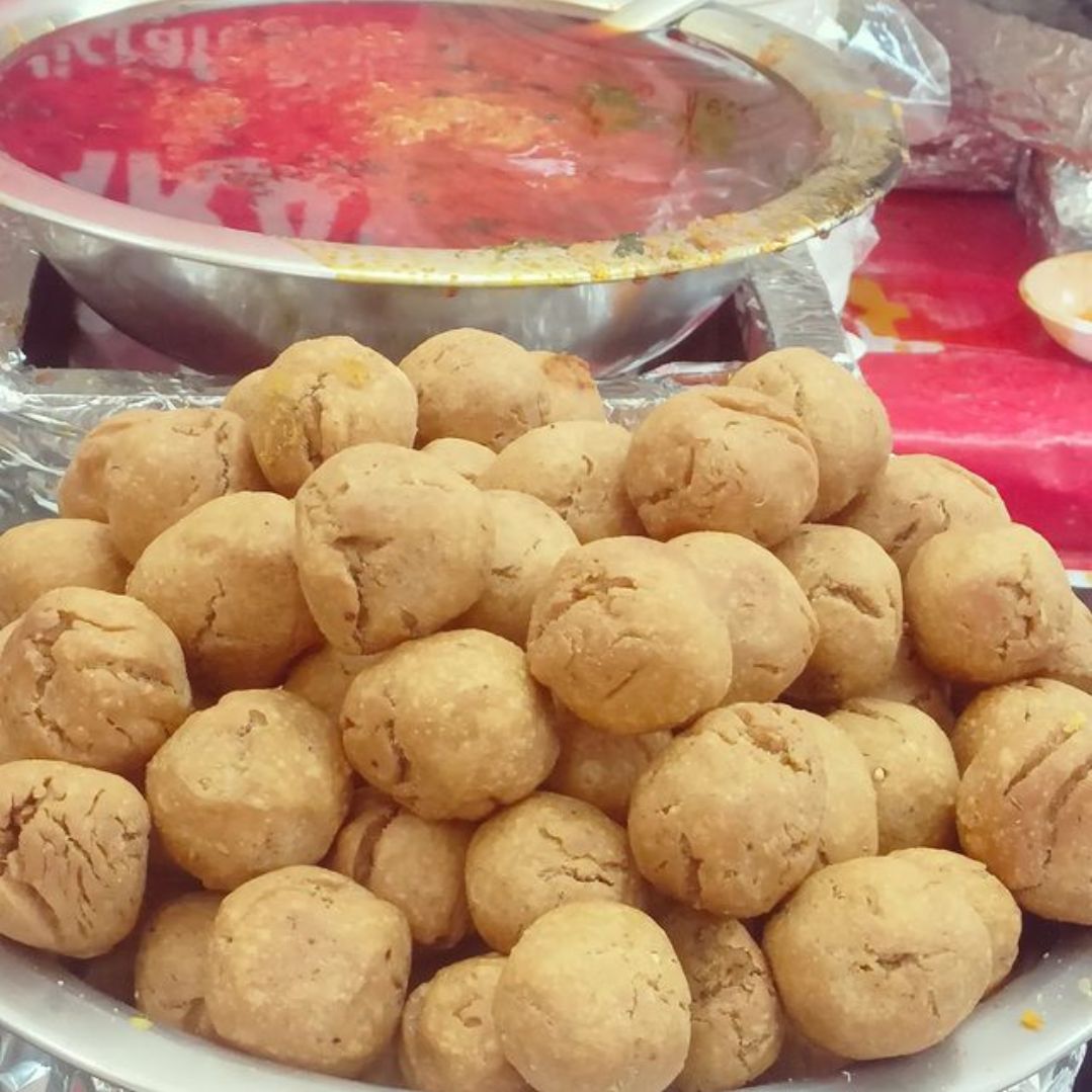 Daal BHati churma Saras Food Festival 2023-DelhiSnap