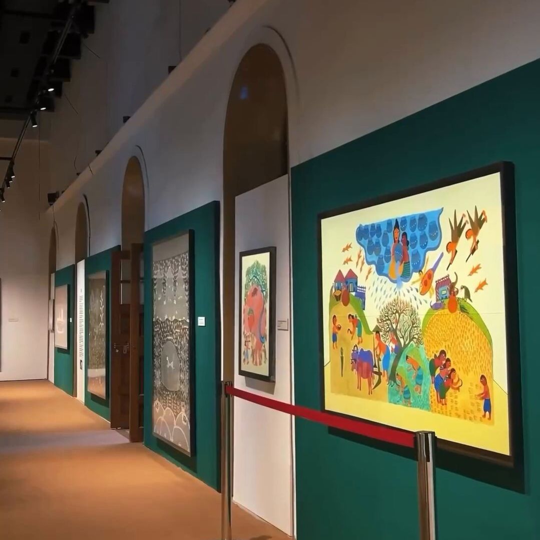 Paintings at India Art Architecture and Design Biennale-DelhiSnap